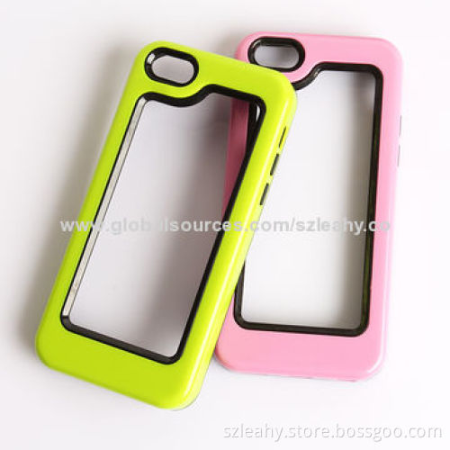 TPU and PC mixed bumper for iPhone 5C
